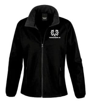 LADY FITTED BLACK  SOFT SHELL JACKET