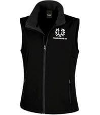 LADY FITTED BLACK  SOFT SHELL WAISTCOAT