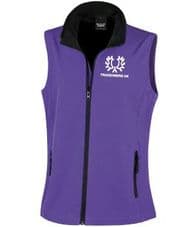 LADY FITTED PRUPLE  SOFT SHELL WAISTCOAT
