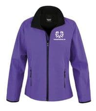LADY FITTED PURPLE SOFT SHELL JACKET