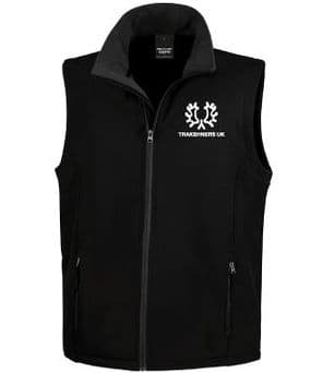 UNISEX BLACK SOFT SHELL WAISTCOAT