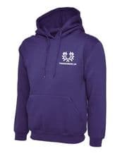 UNISEX PURPLE HOODED SWEATSHIRT