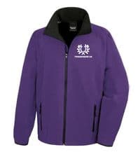 UNISEX  PURPLE SOFT SHELL JACKET