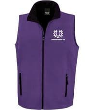 UNISEX PURPLE SOFT SHELL WAISTCOAT