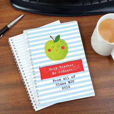 Personalised A5 Notebook - Apple for the Teacher