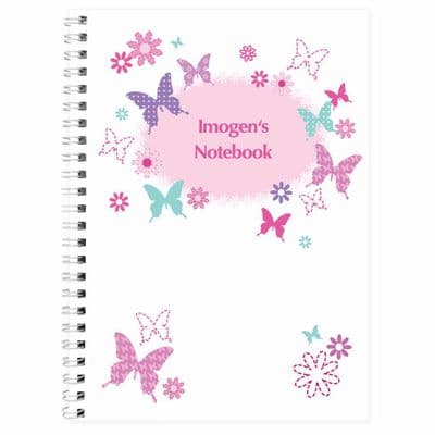 Personalised  A5 Notebook - Butterfly