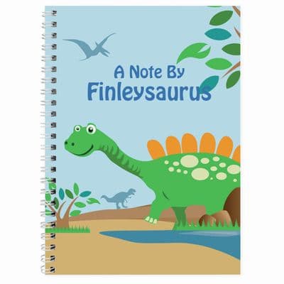 Personalised A5 Notebook - Dinosaur