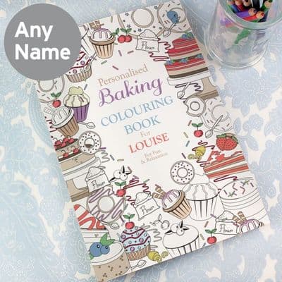 Personalised Baking Colouring Book