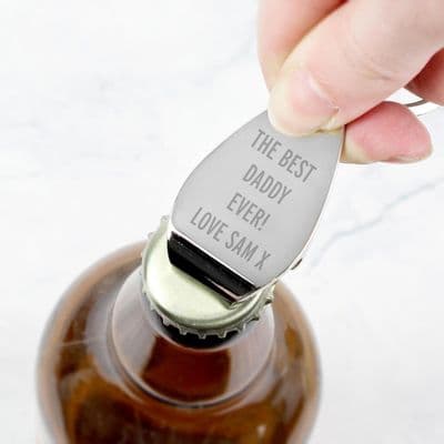 Personalised Bottle Opener Key ring - Any Message