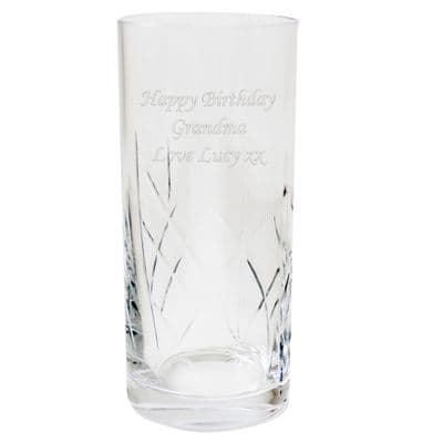 Personalised Crystal Hi-Ball Glass
