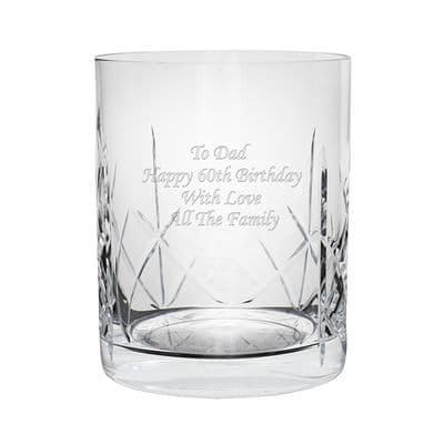 Personalised Crystal Whisky Tumbler