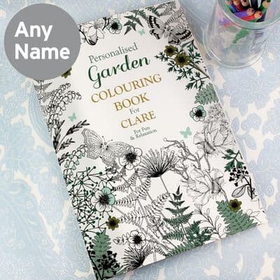 Personalised Gardening Colouring Book