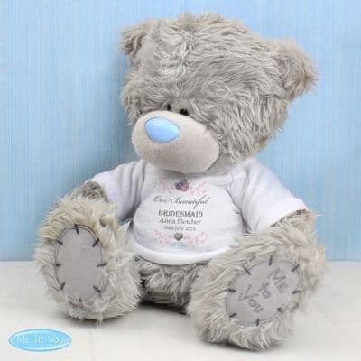 Personalised Me to You Flower Girl Teddy with T-Shirt