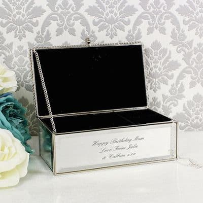 Personalised Mirrored Jewellery Box