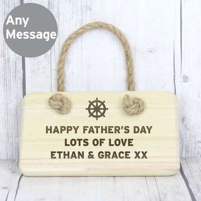 Personalised Nautical Wooden Sign