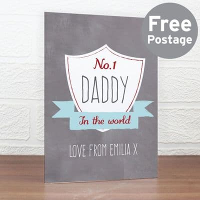 Personalised No.1 Shield Card