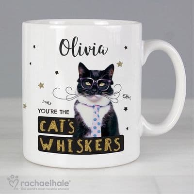 Personalised Rachael Hale Mug -  You're the Cat's Whiskers