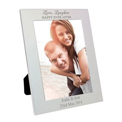 Personalised Silver 5x7 Happily Ever After Frame