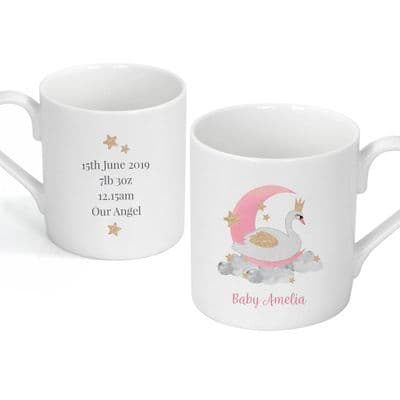 Personalised Swan Lake Balmoral Mug