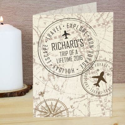Personalised Travel Stamp Card
