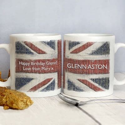 Personalised Union Jack Mug