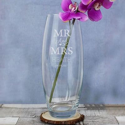 Personalised Vase -  Mr & Mrs