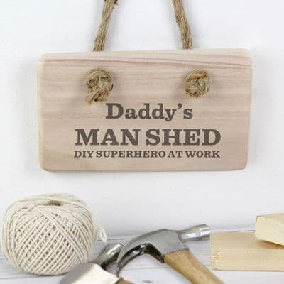 Personalised Wooden Sign - Man At Work
