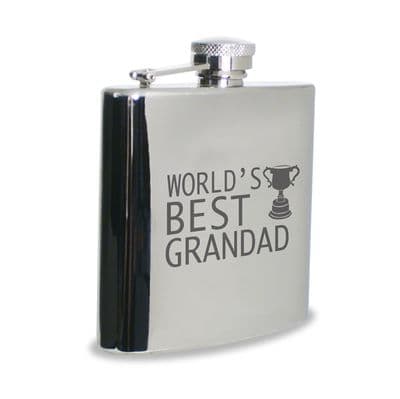 World's Best Grandad Hip Flask