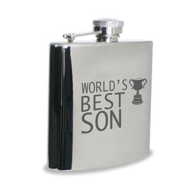 World's Best Son Hip Flask