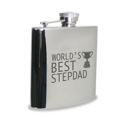 World's Best Step Dad Hip Flask
