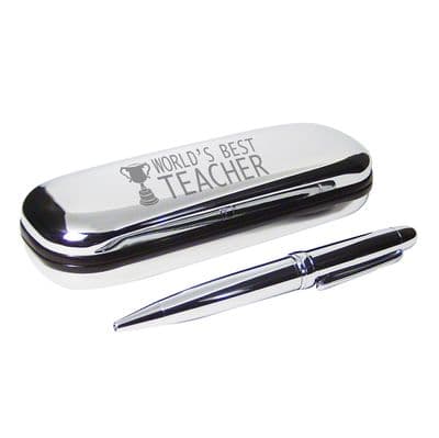 World's Best Teacher Pen & Box