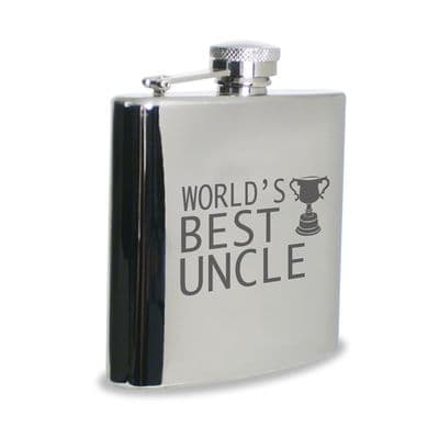 World's Best Uncle Hip Flask