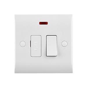 13A Switched Fused Spur Unit Neon Curved Edge CE322