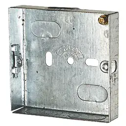 16mm Single Metal Back Box