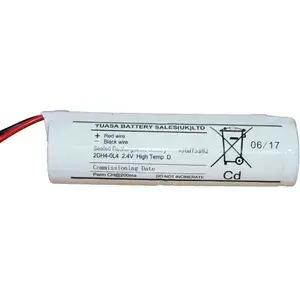 2DH4-0L4  BATTERY WITH LEADS 2.4VOLT 4000Ah