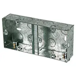 35mm 1 Gang + 1 Gang Metal Back Box
