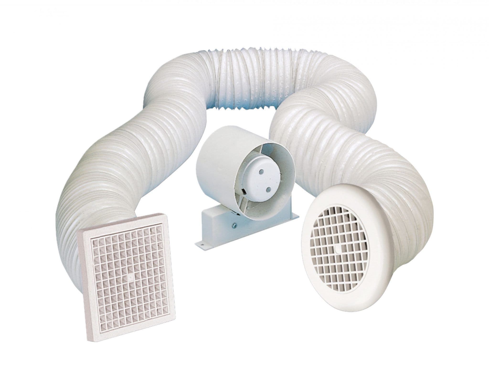 434446A 100mm 4 Shower Fan Kit Timer