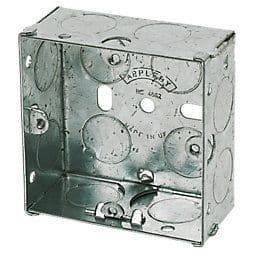 All Module Metal Back Box 47mm Single Metal Back Box
