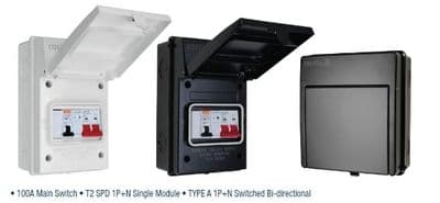 ADEV5LB Castlec  EV Consumer Unit Black