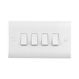 Curved Edge 10AX 4G 2-Way Switch CE104