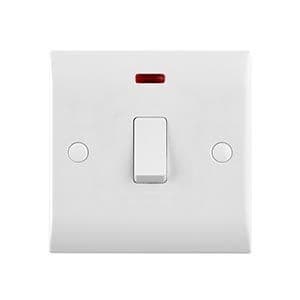 Curved Edge 20A 1G DP Switch CE271
