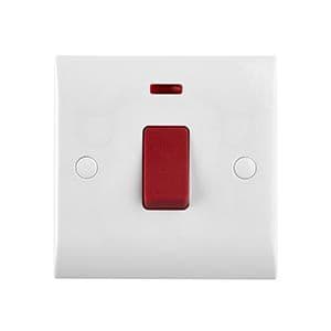 Curved Edge 45A 1G DP Switch with Neon CE553