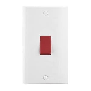 Curved Edge 45A Large Plate DP Switch CE554