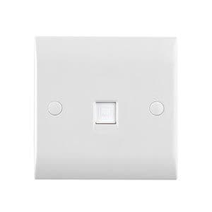 Curved Edge RJ45 Data Socket CE786