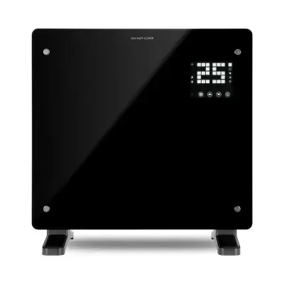 Devola 1KW Glass Panel Heater with Wifi app - Black - DVPW1000B
