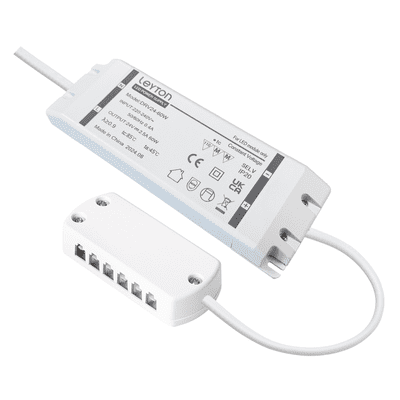 DRV24-60W-JB6-1M 24V 60W LED driver with JB6 junction block