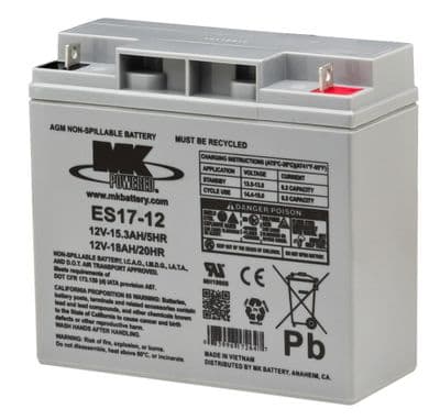 ES17-12 AGM MK Battery 12Volt 17Ah