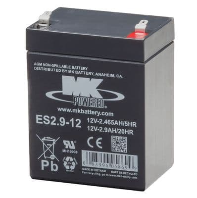 ES2.9-12 AGM MK Battery 12Volt 2.9Ah