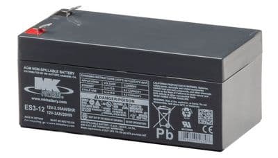 ES3-12 AGM MK Battery 12Volt 3Ah