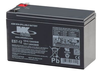 ES7-12 AGM MK Battery 12Volt 7Ah